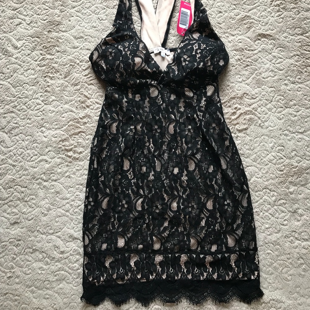 Just Fab Black lace dress